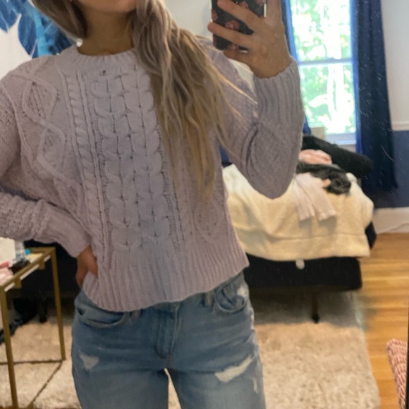 SOLD Purple Garage Knit Sweater - Picture 2 of 4